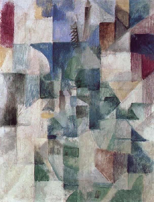 Delaunay, Robert The Window towards to City oil painting picture